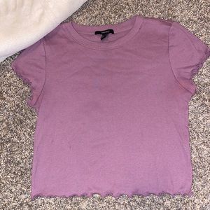 Short sleeve forever 21 crop top